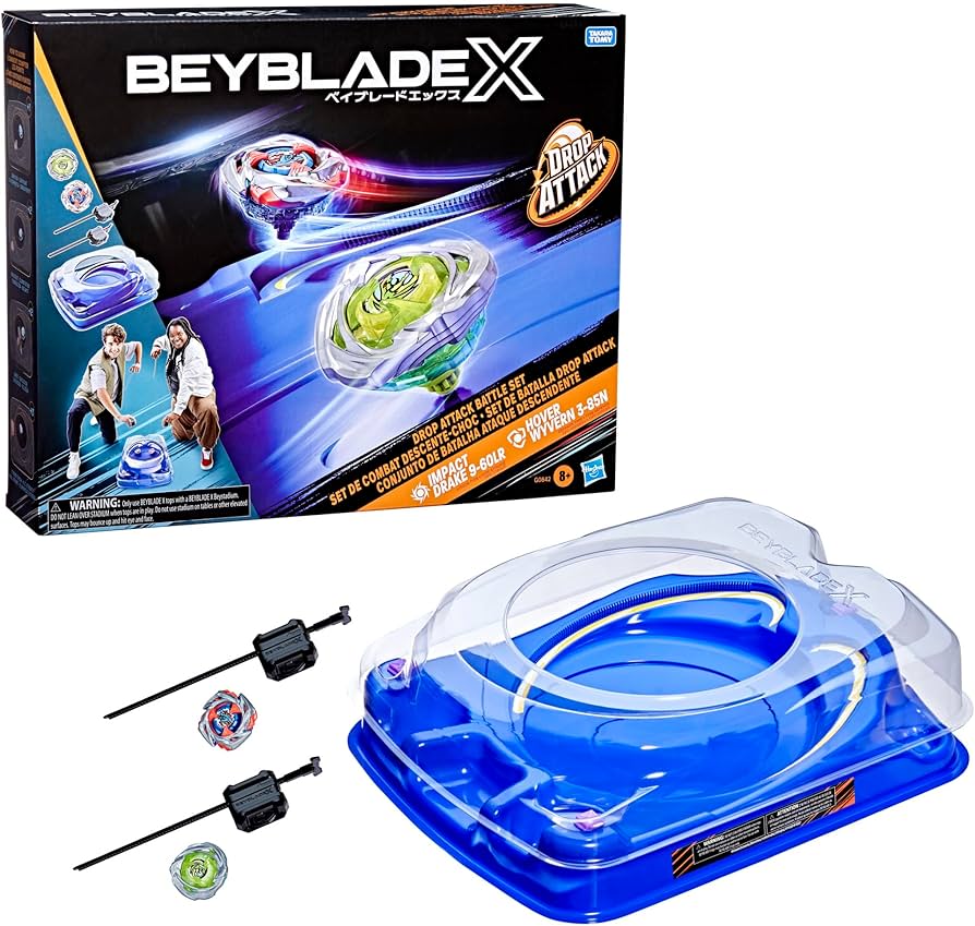 Amazon.com: Beyblade X Drop Attack Battle Set with Beystadium
