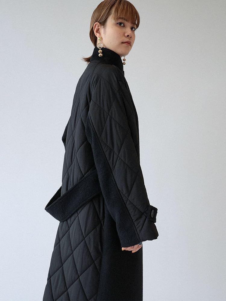 Amazon | [レイビームス] コート RBS シャギー キルト キリカエ コート