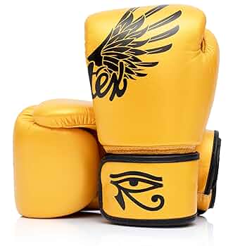 限定品 Fairtex ボクシンググローブ 黒/黄 16oz 限定品 Fairtex