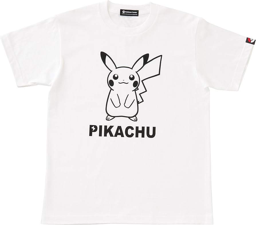 Amazon.co.jp: ポケモンセンターオリジナル Tシャツ ピカチュウ 白 M
