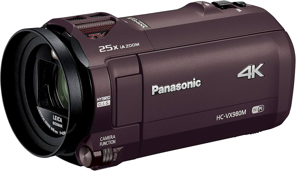 Panasonic HC-VX980M 4Kビデオカメラ 本体、三脚、収納ポーチ