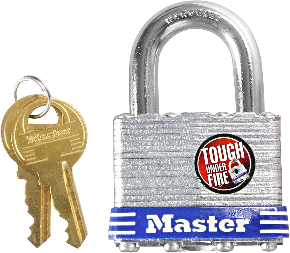 Amazon.co.jp: Master Lock (マスターロック) 南京錠 鍵式 本体幅44mm