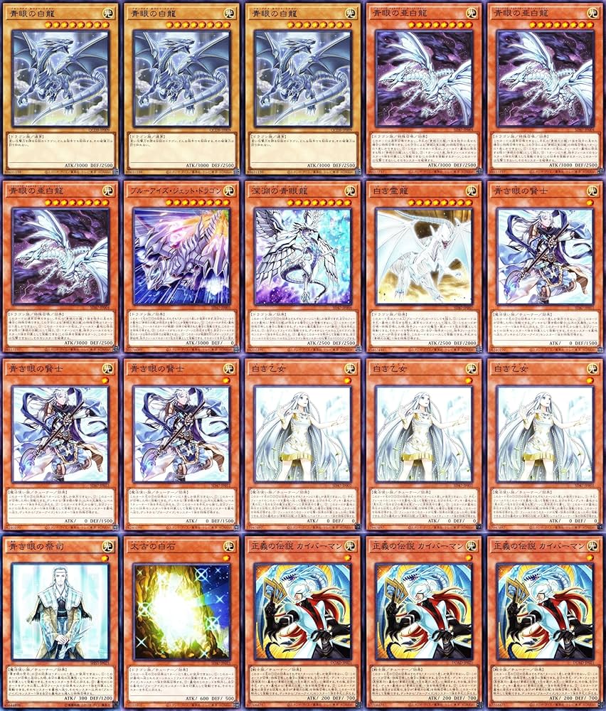 遊戯王 青眼の白龍 超高レアリティ 本格構築デッキ 45 遊戯王 青眼の白
