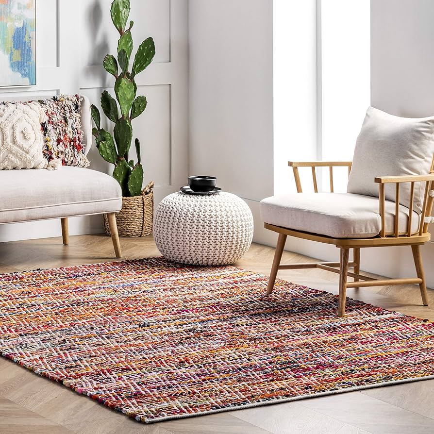 Amazon.com: nuLOOM Rochell Hand Woven Chevron Area Rug, 3x5