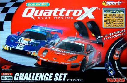 タカラQuattroXレーンチェンジセットデジタル1/32スロットカーセット