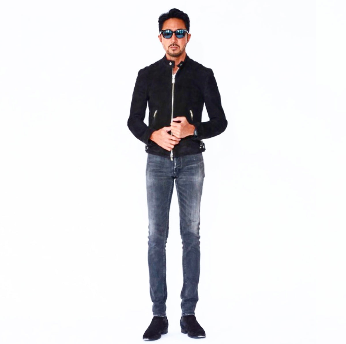 ⭐︎美品⭐︎ FIXER F2 カシミアスエード干場44 シングルライダース