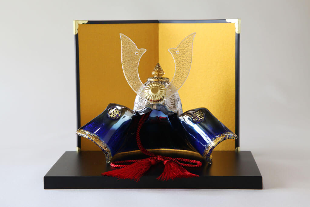 五月人形ガラスの兜飾り販売開始しました！ | 岡山のガラス工房 Glass