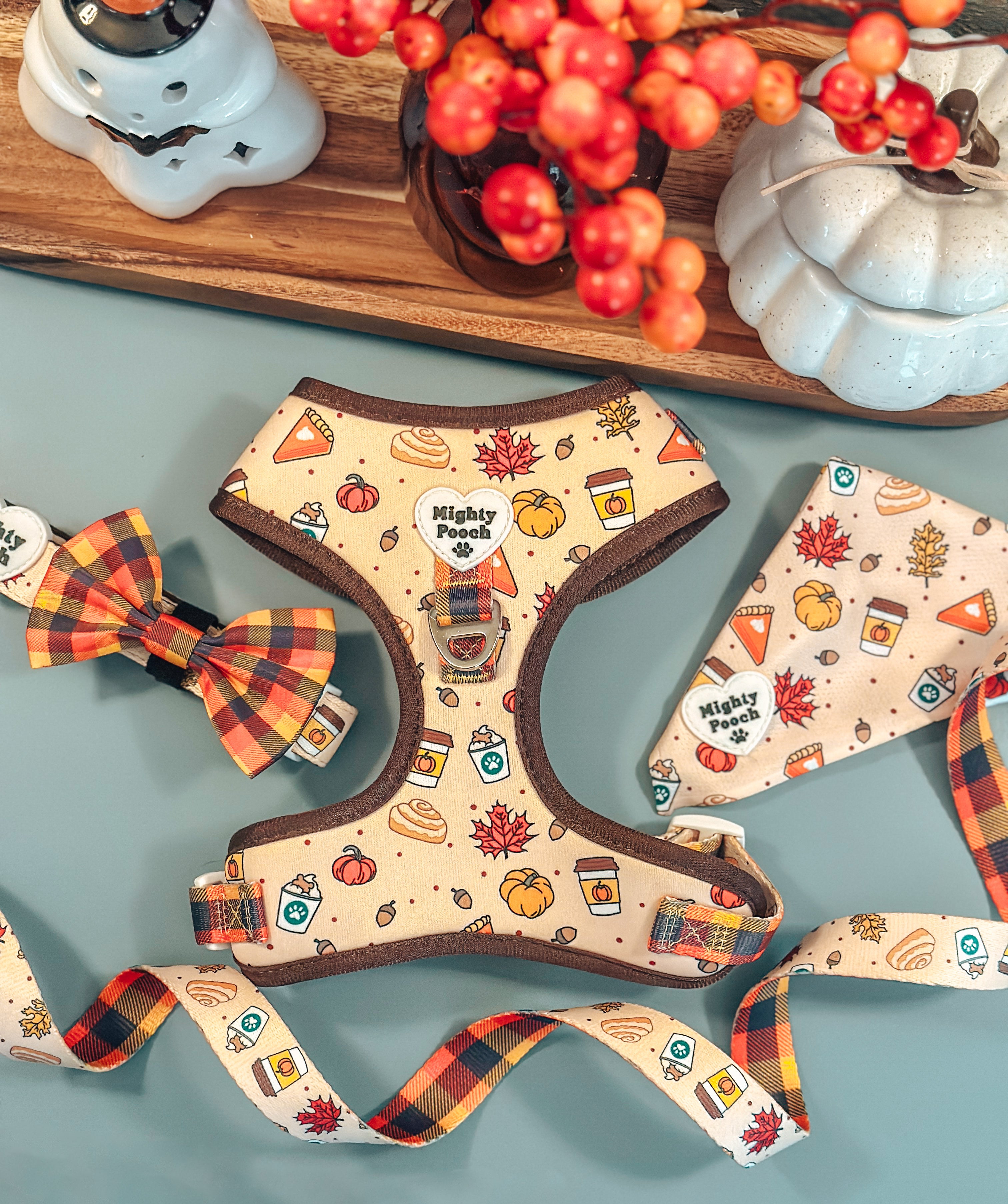 No-Pull Adjustable Harness - Pupkin Spice 🍁 – Mighty Pooch, LLC