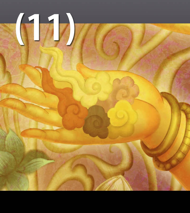 真作/奥田流雲/九門妥亭守護観音像図/千手観音像図/布袋屋掛軸HE-933