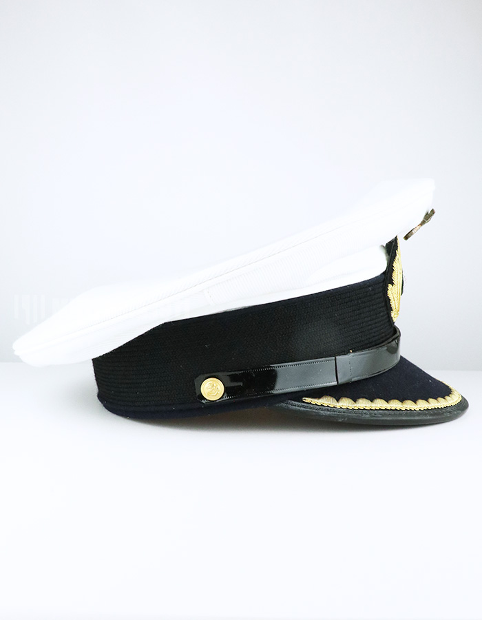 レプリカ ドイツ海軍 尉官用 白トップ制帽 ミヒャエル・ヤンケ製