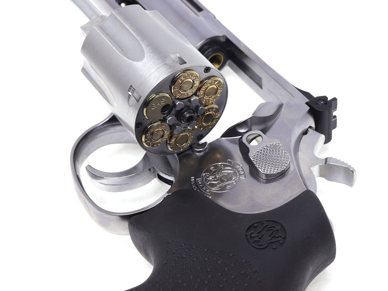 タナカ ガスリボルバー メッキ 6インチ 箱、付属品なし タナカ ガス