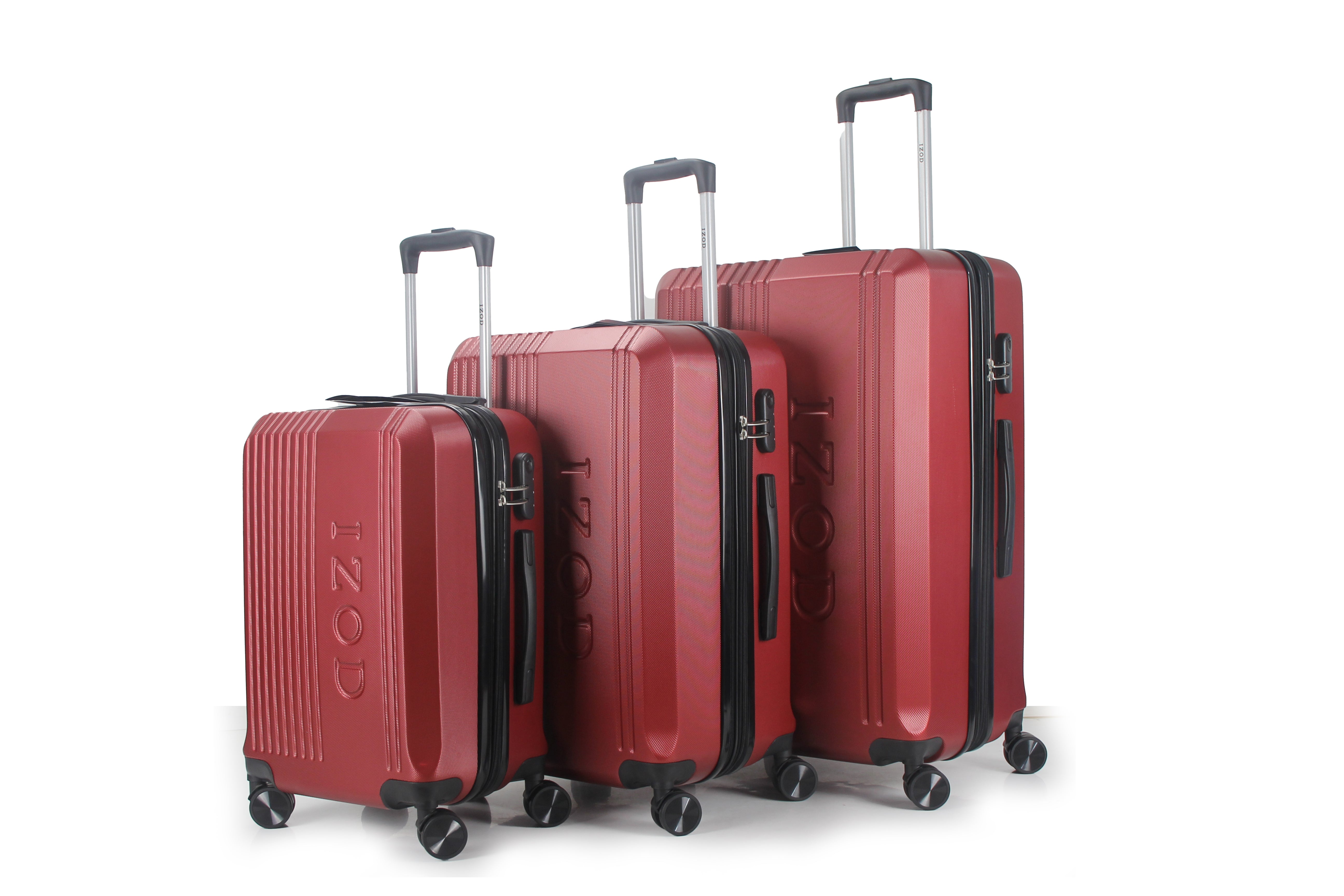 IZOD Zane Expandable ABS Hard shell Lightweight 360 Dual Spinning