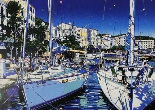 鈴木英人 クルーザーヨット船絵アートインテリア