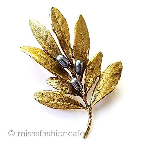 ビンテージ】 マイケルミショー wildflower ブローチ イヤリング