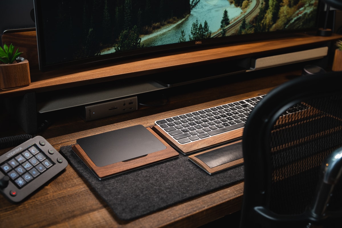 GROVEMADE モニター台 デスクシェルフ (Walnut / Large) GROVEMADE