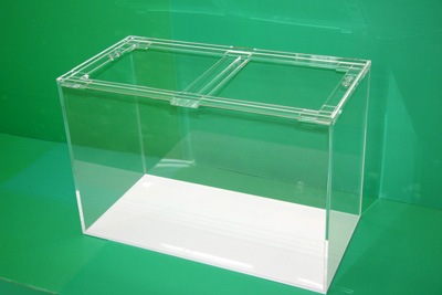 アクリル 水槽 120 × 45 × 60H 板厚10ミリ 白底 ハイタイプ アクリル