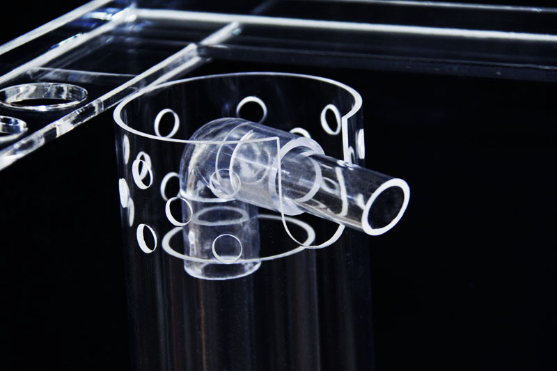 オーバーフロー用三重管クリア H450用 - 熱帯魚のmishima