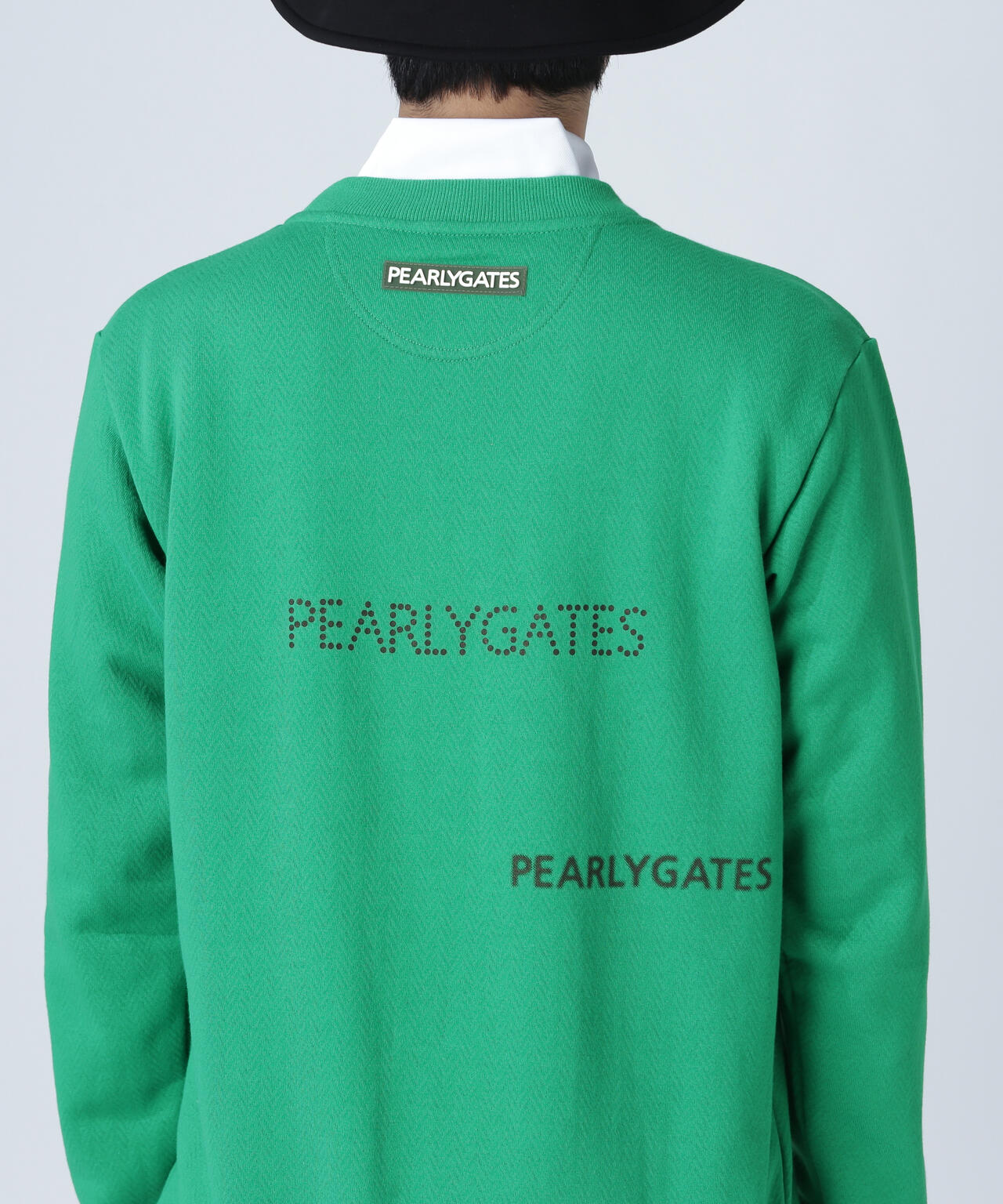 ジグザグ裏毛ジャガードクルーネックスウェットプルオーバー | PEARLY