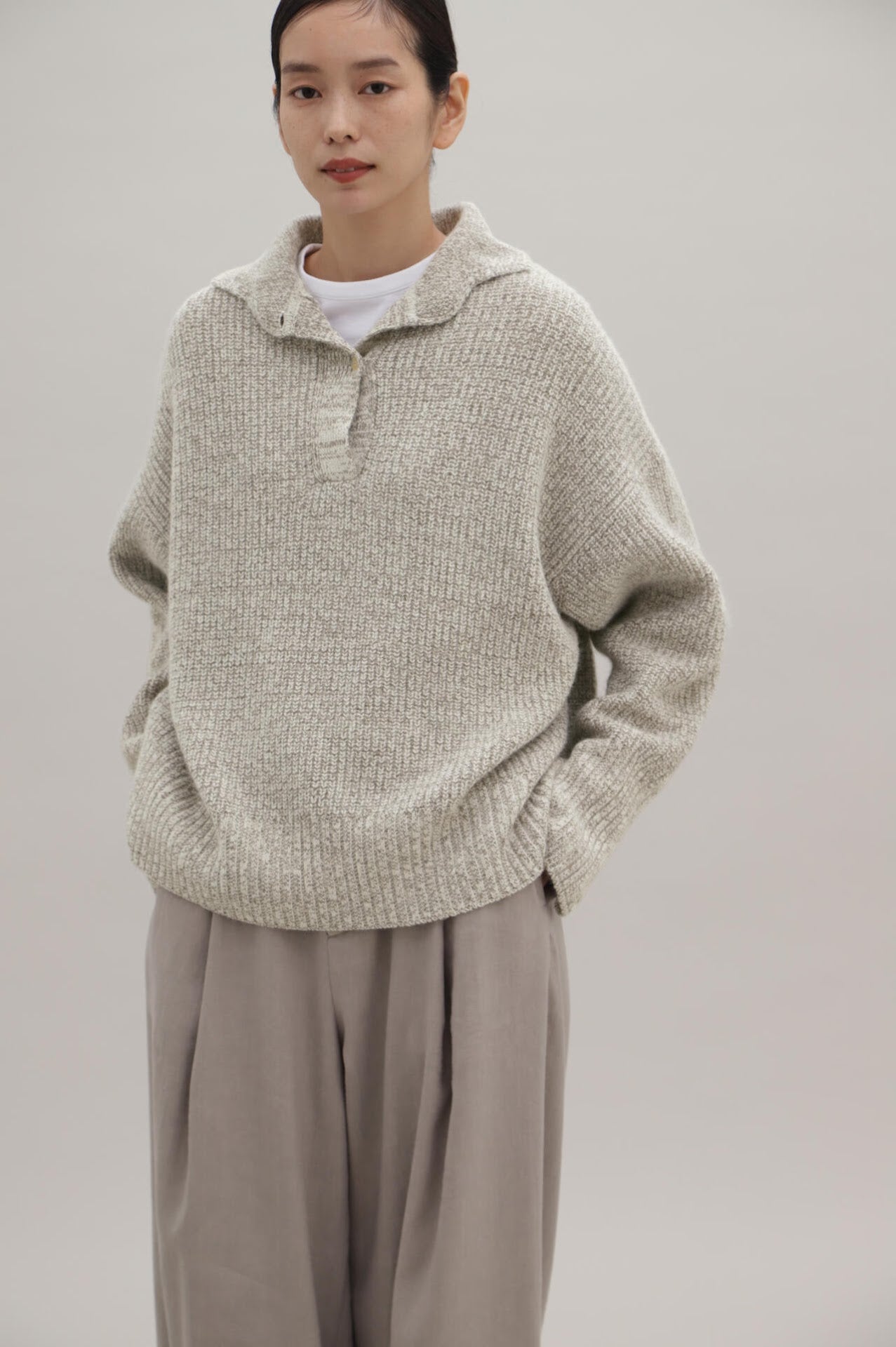 ウール・FOX・シルク片畦ポロ | wagona（ワゴナ） ｜【公式】通販mix