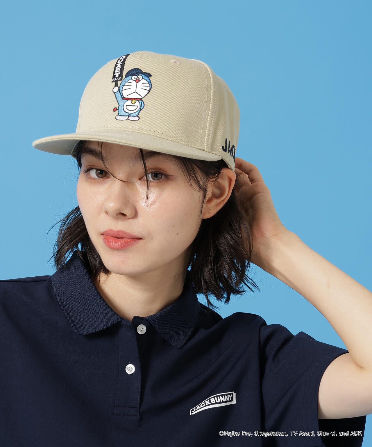 ドラえもん】平つばキャップ (UNISEX) | Jack Bunny!!（ジャックバニー