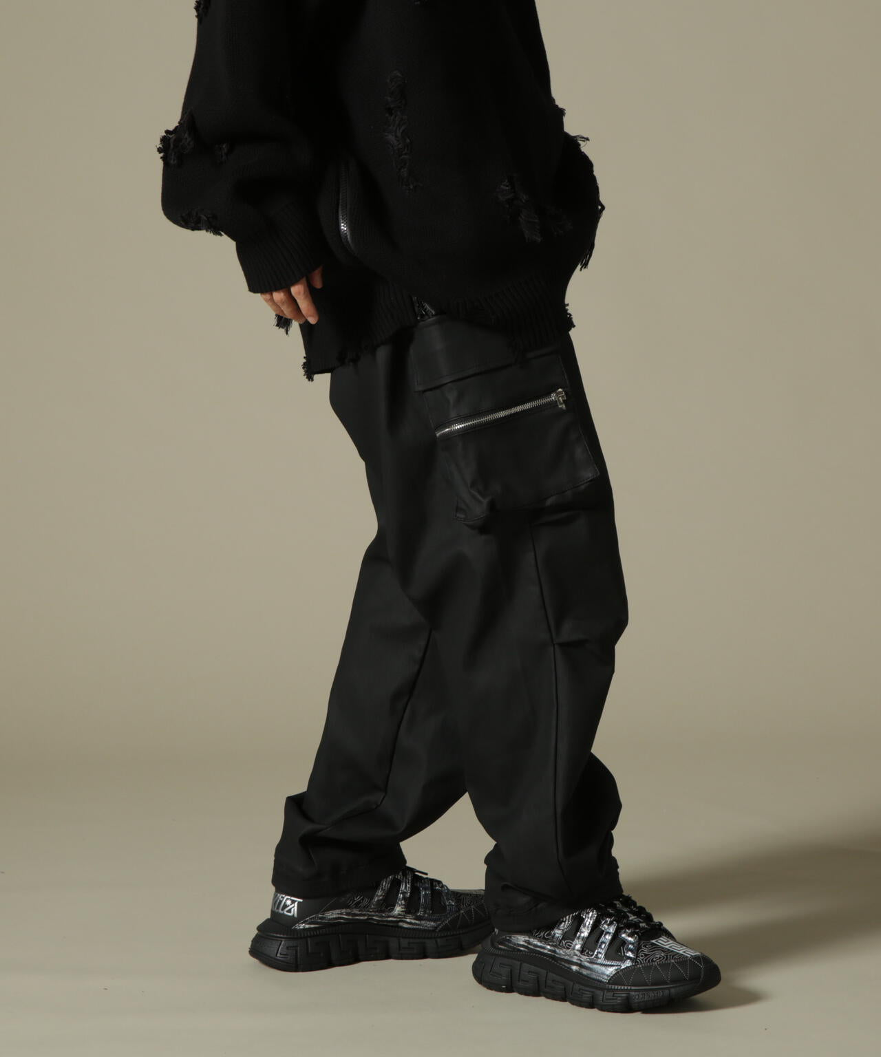 DankeSchon/ダンケシェーン/COATING ZIP POCKET PANTS/コーディング