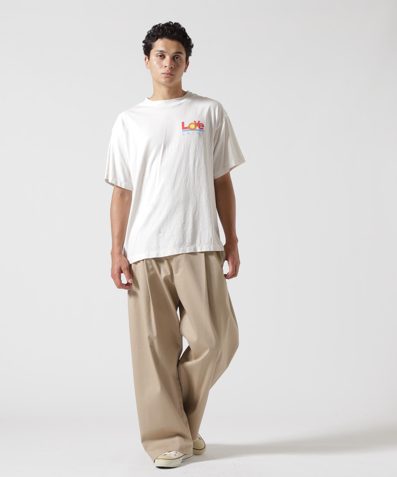 SAINT MICHAEL/セントマイケル/SS TEE/LOVE/WHITE | ROYAL FLASH