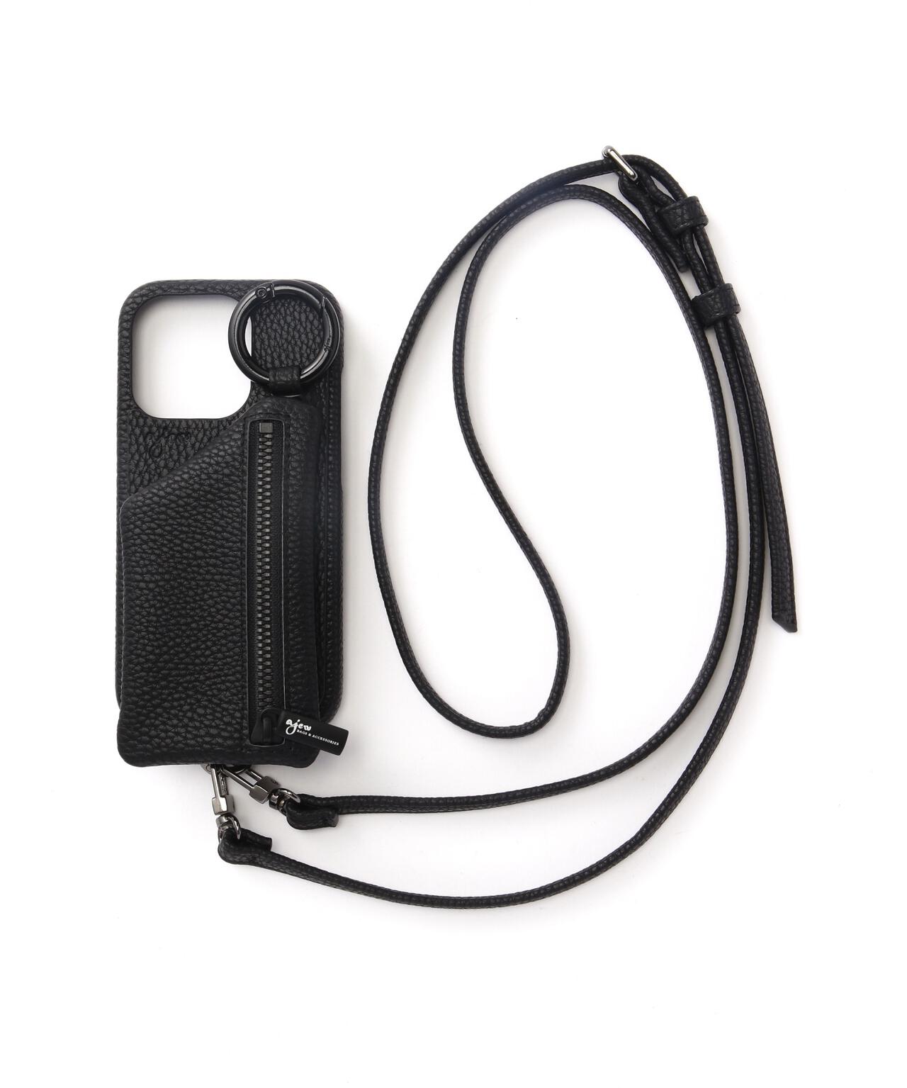 ajew Flash ブラック iPhone16ケース＋ストラップ ajew/エジュー/別注