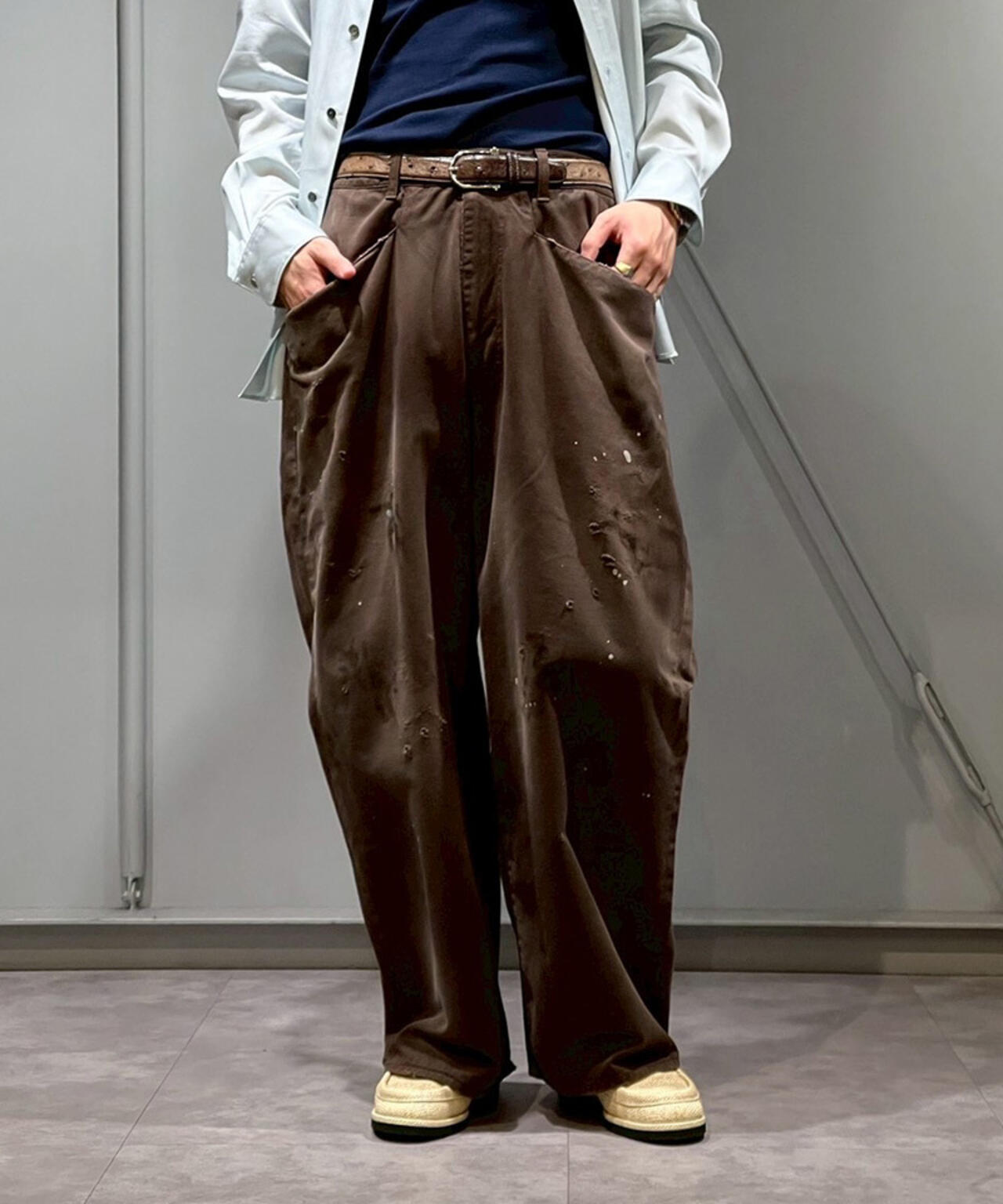 年明け発送 TTTMSW 25AW Chino slacksDARK BROWN Chino slacks（DARK