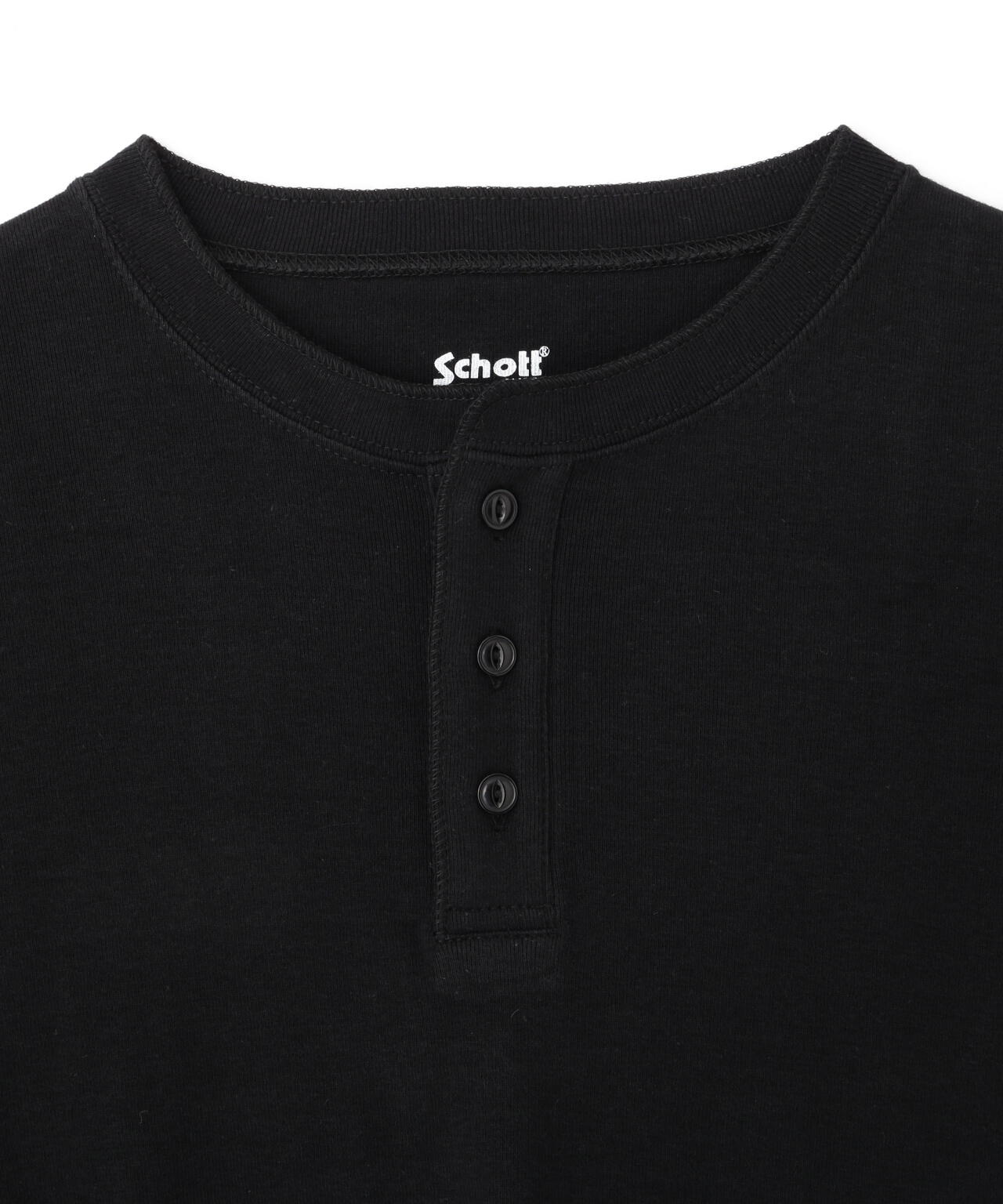 2PACK LS HENLEY NECK T-SHIRT/2パック ヘンリーネック ロンT | Schott