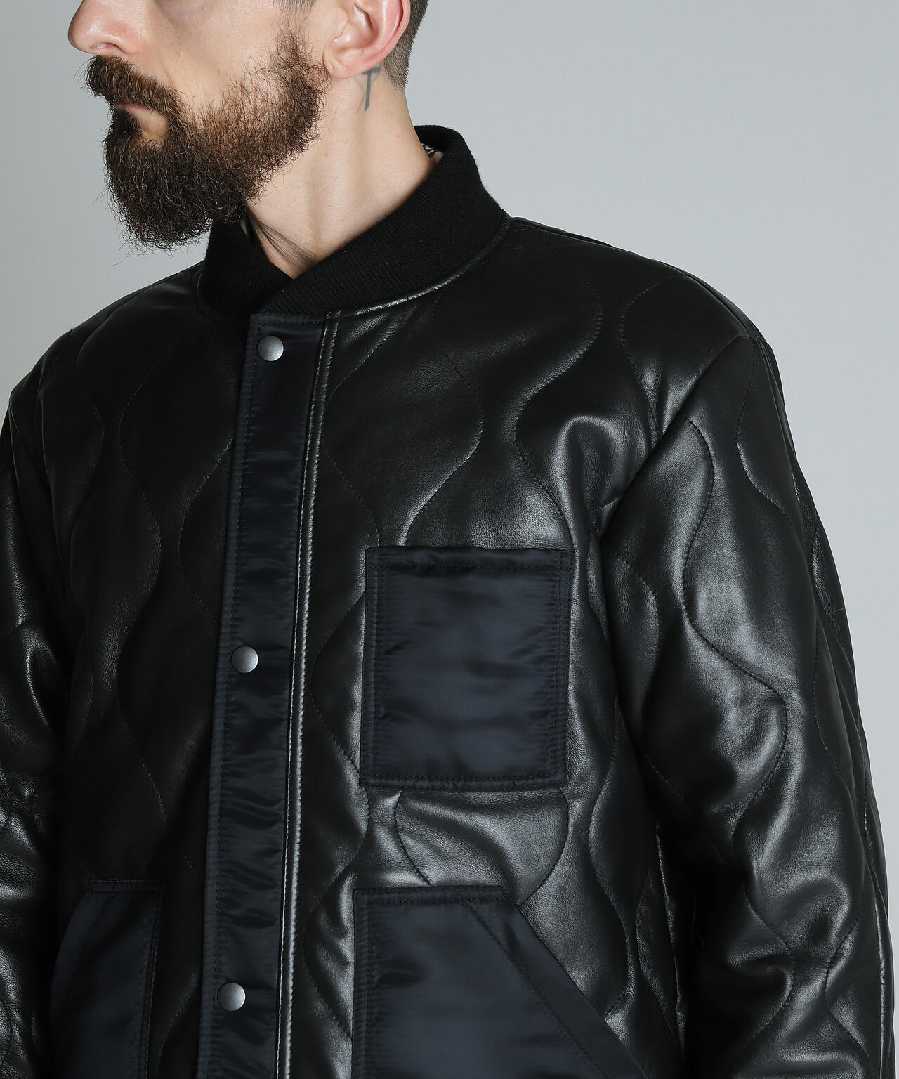 希少XL schott レザージャケット 692 黒 キルティング ライダース 希少