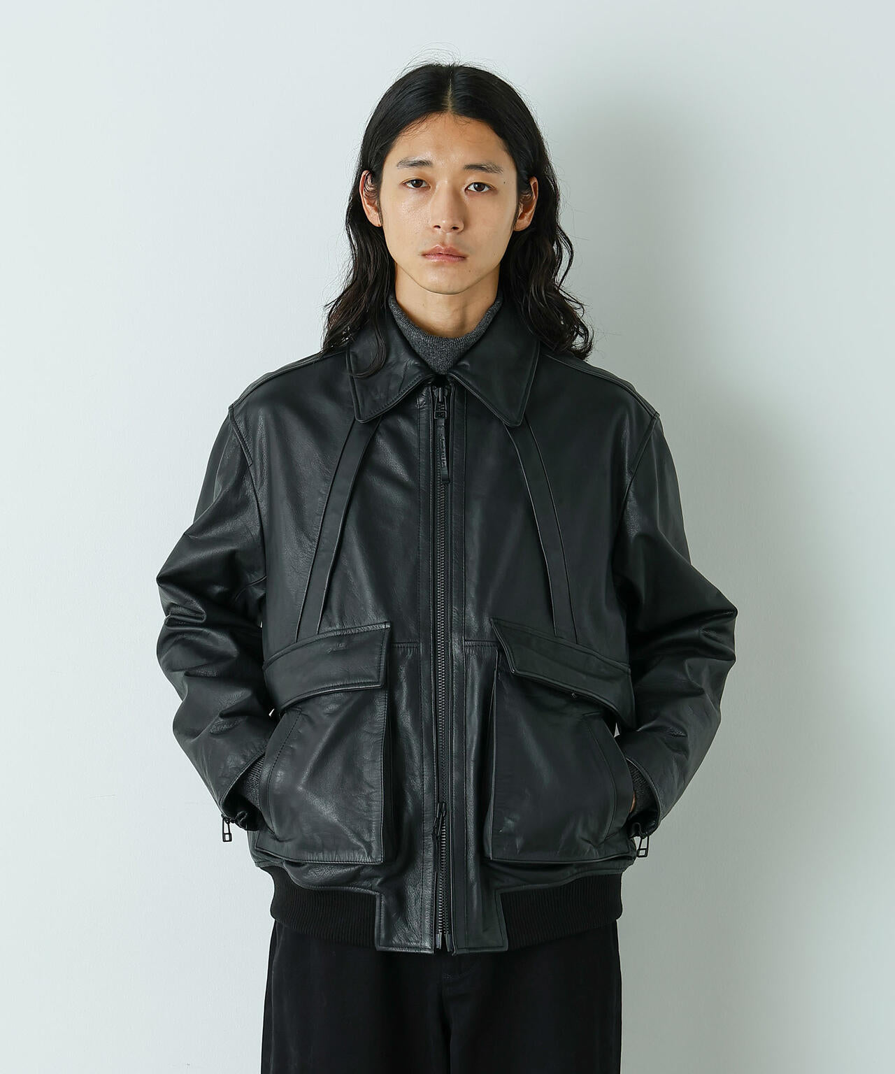 HOTEL PALACE｣ シングルライダース レザーJKT | NANO universe（ナノ