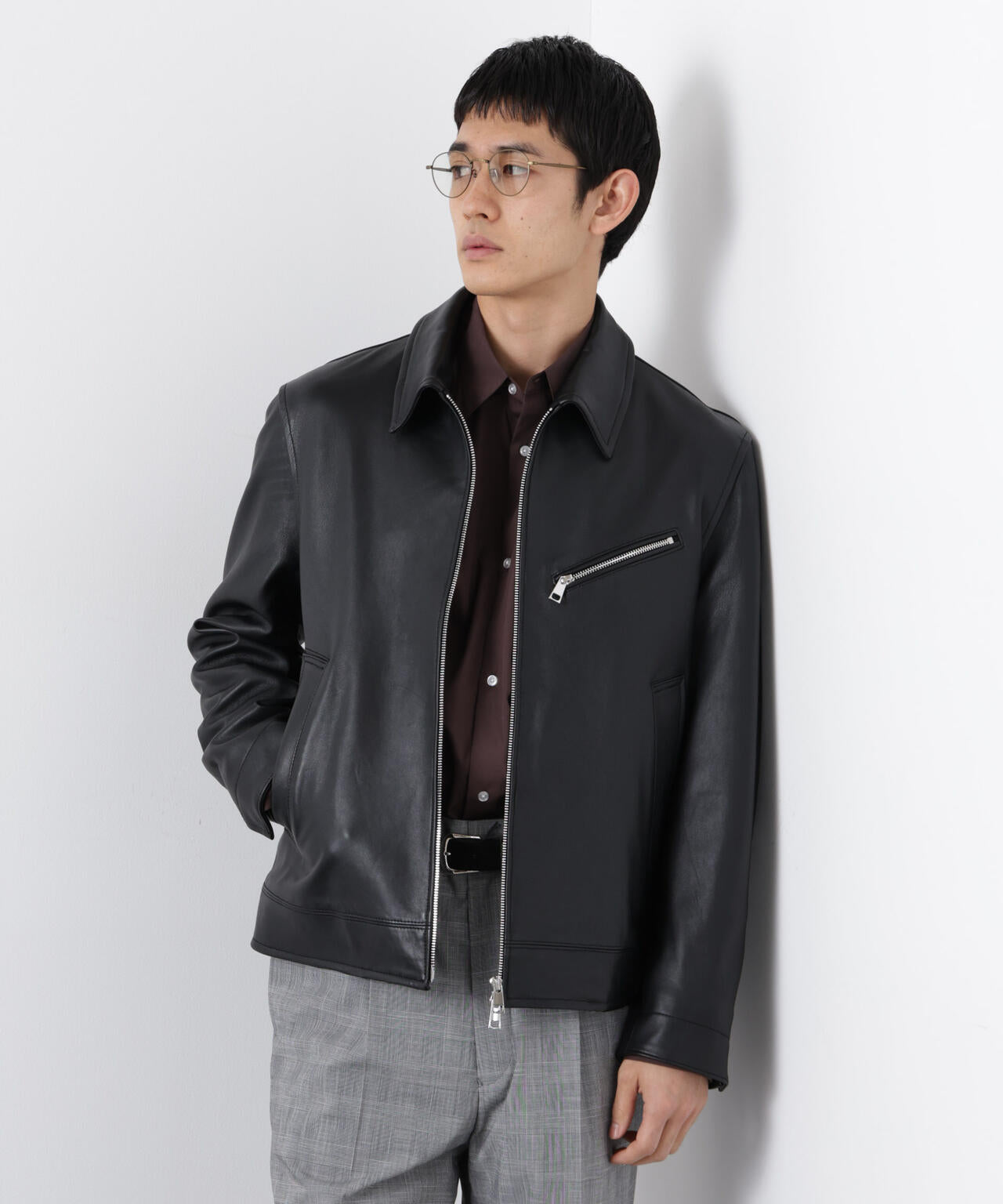 ラムナッパレザーライダースジャケット | NANO universe（ナノ