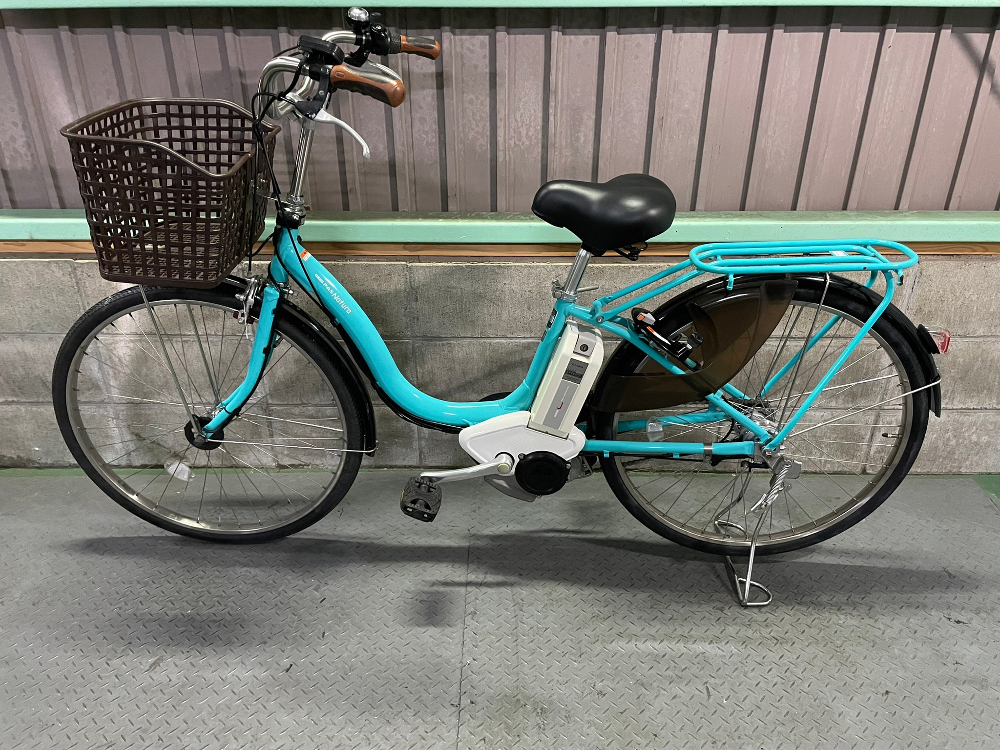 YAMAHA ヤマハ 電動アシスト付き自転車 26インチ ターコイズ PAS Natura