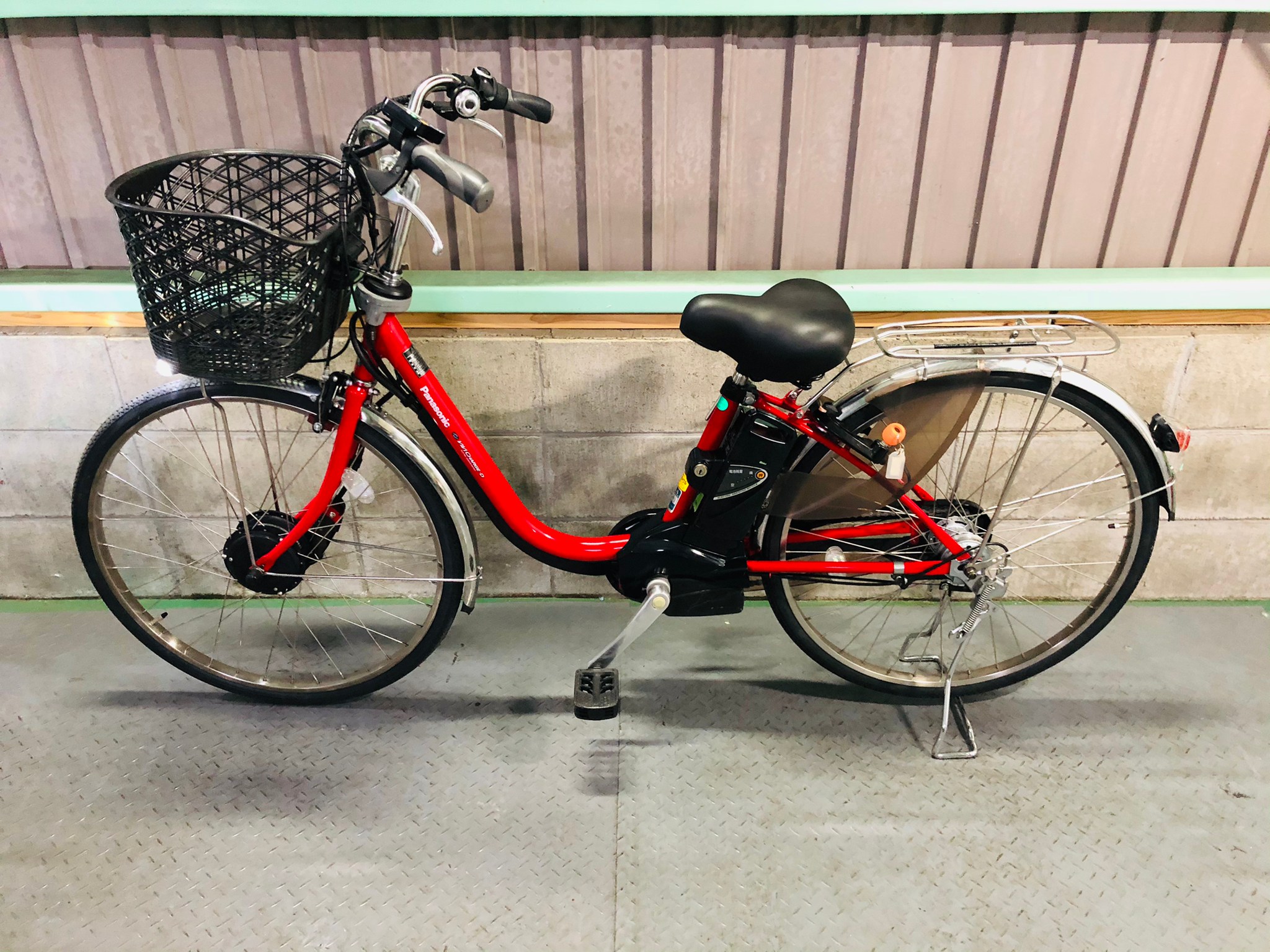 送料無料条件付 Panasonic 電動アシスト自転車 赤 2021年PANASONIC 20