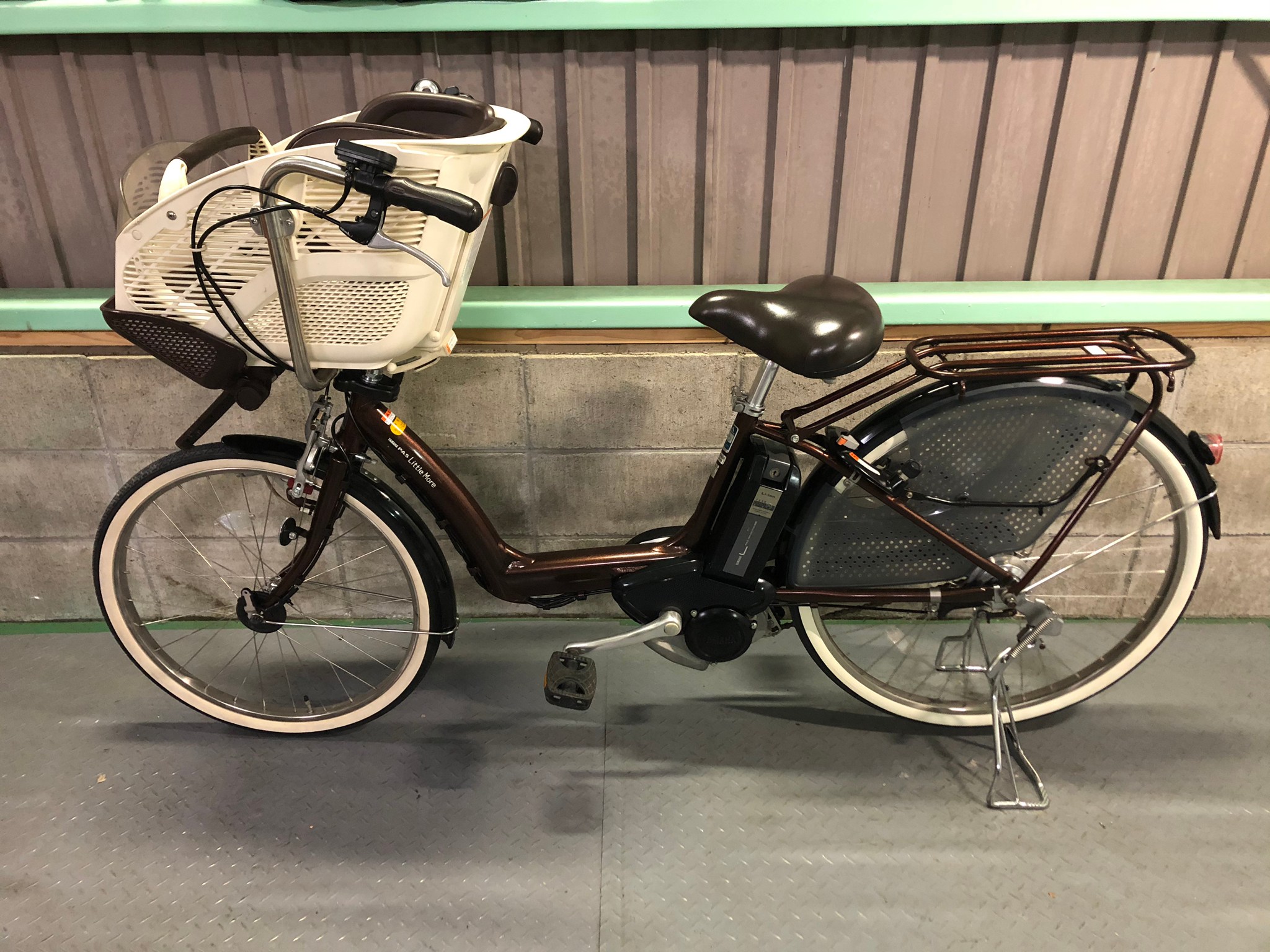 超特価 ヤマハ NO 1 ブラウン系 子供乗せ電動アシスト自転車 H1940 超