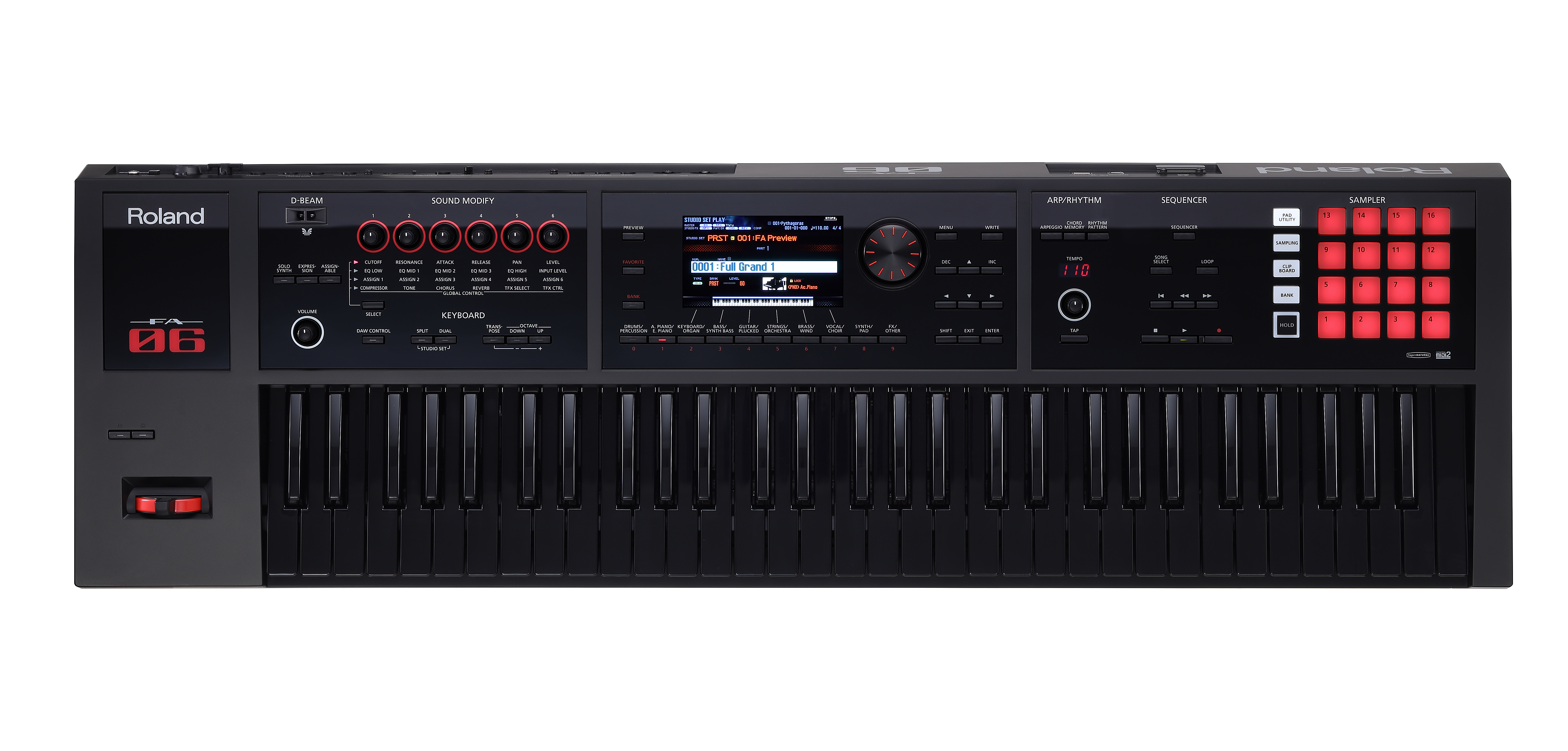 Roland FA-06 シンセ61鍵 限定品オールブラック Roland FA-06 シンセ61