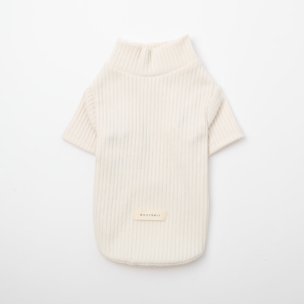 シンプルハイネックリブトップス – moncheri