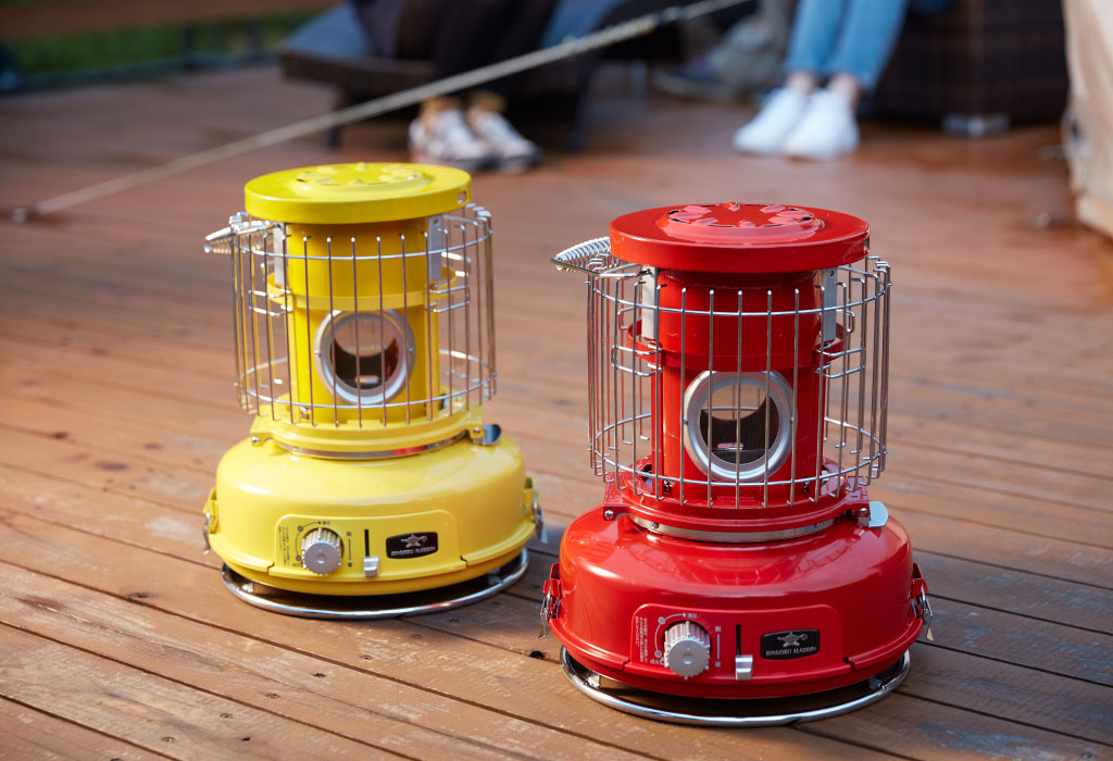 センゴクアラジン ポータブルガスストーブ レッド 収納ケース付