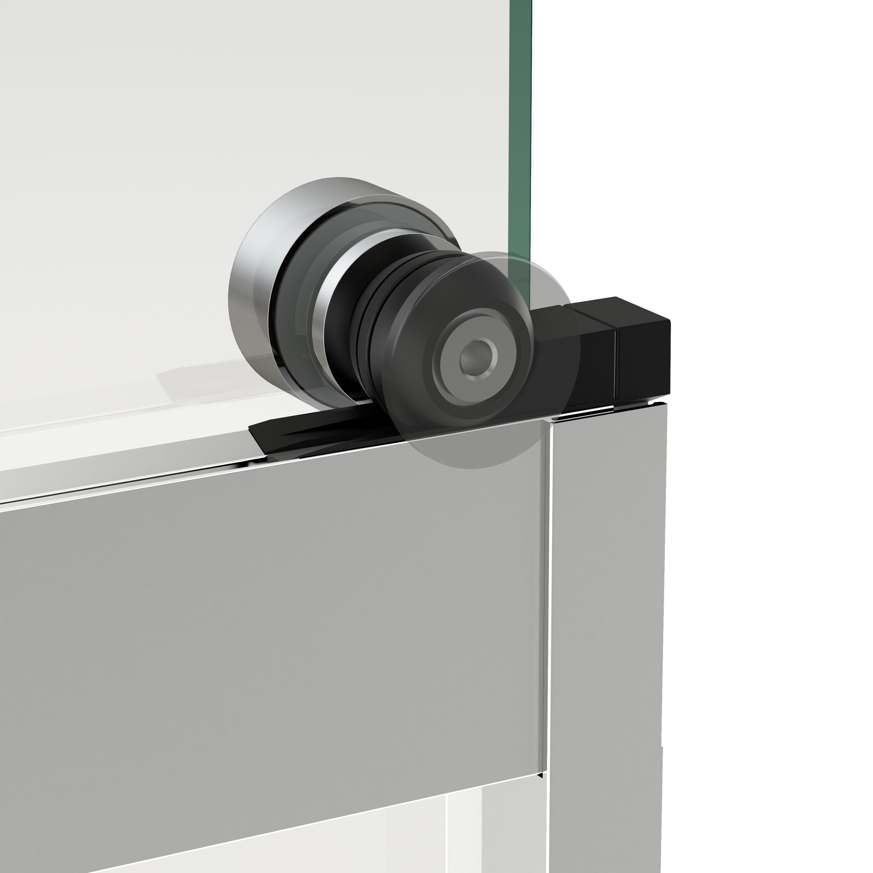 MAAX Revelation Chrome 56-in to 59-in W x 73-in H Frameless Clear
