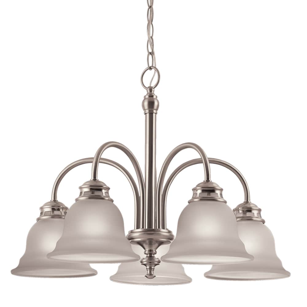 Project Source Fallsbrook 5-Light Brushed Nickel Traditional