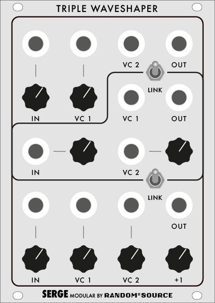 Random*Source Serge Triple+ Waveshaper - Eurorack Module on