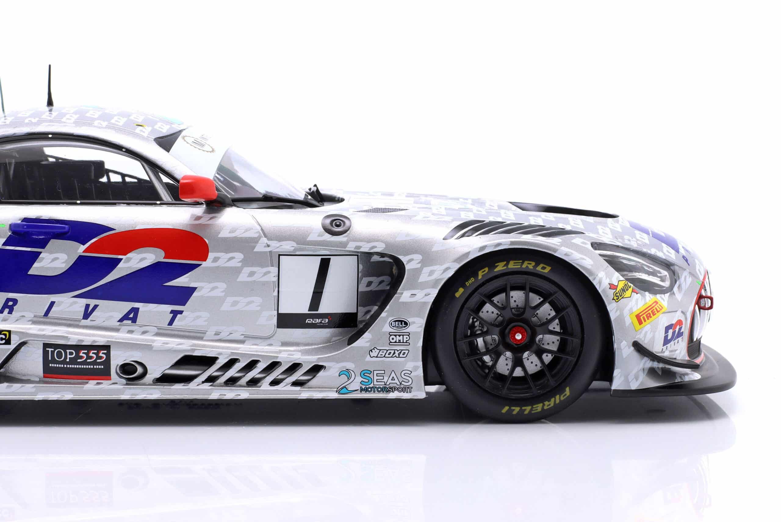 ミニカー 1/43 MercedesAMG GT3 #1 British GT 2023 Spark 1/43