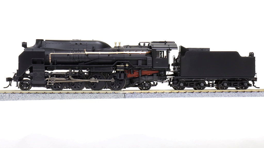 HOゲージ 天賞堂アダチ D51半流 蒸気機関車、モーター交換