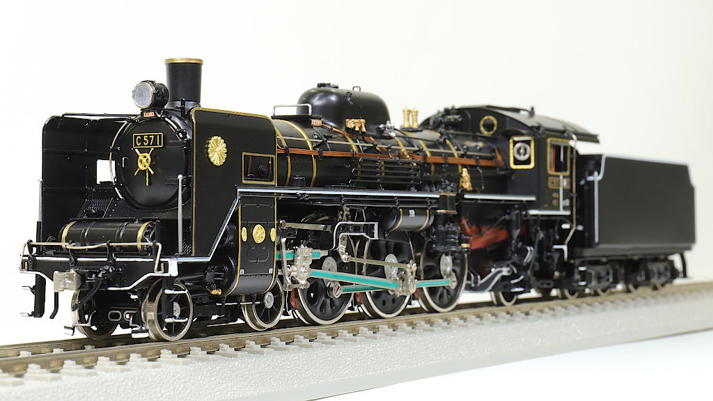 HOゲージ 天賞堂アダチ D51半流蒸気機関車、モーター交換