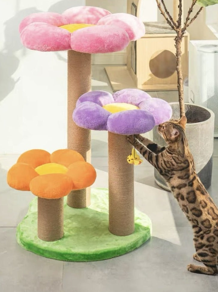 トリプルフラワーキャットタワー - MOFUCAT