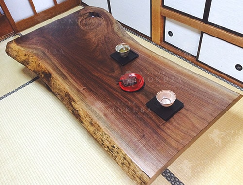座卓 一枚板 無垢 和室ローテーブル 一枚板の座卓 座卓 1枚板 座卓
