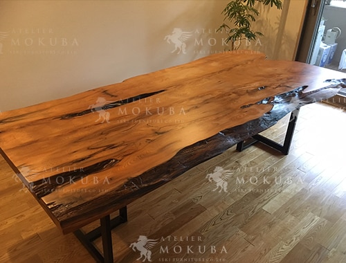 a*k様 屋久杉 一枚板座卓 天然木テーブル 脚付き a*k様 屋久杉一枚板座