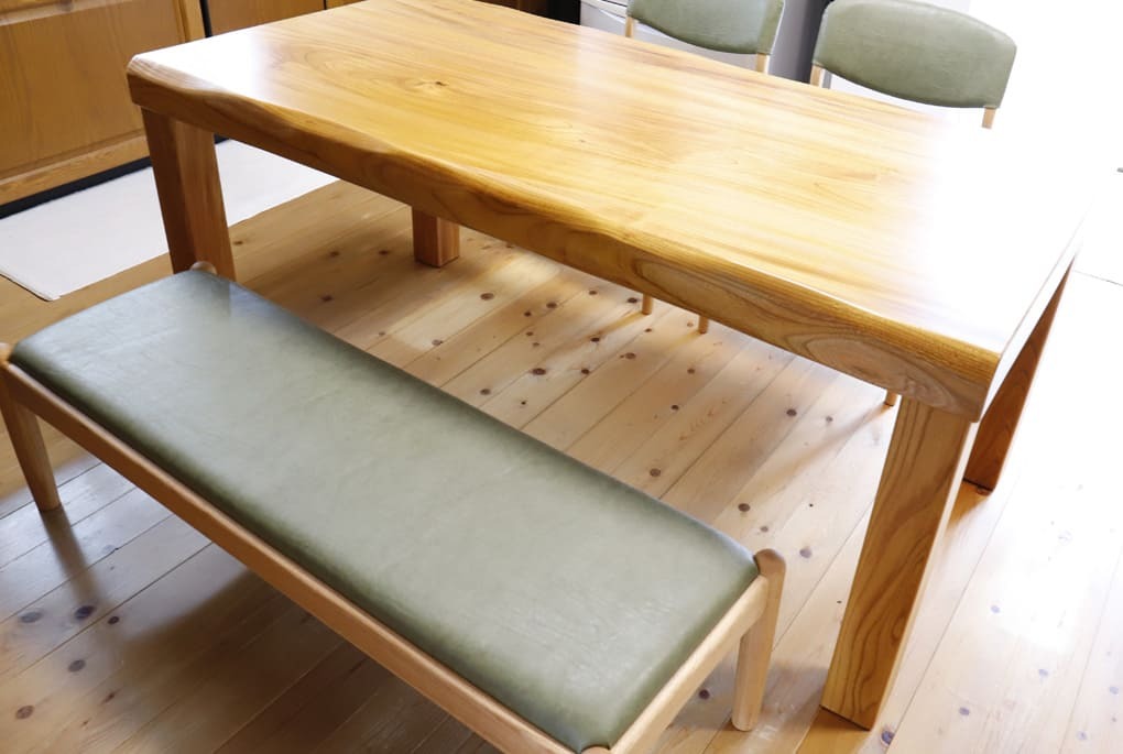 欅（ケヤキ）の一枚板ローテーブルのリメイク | 杢美 −MOKUHARU