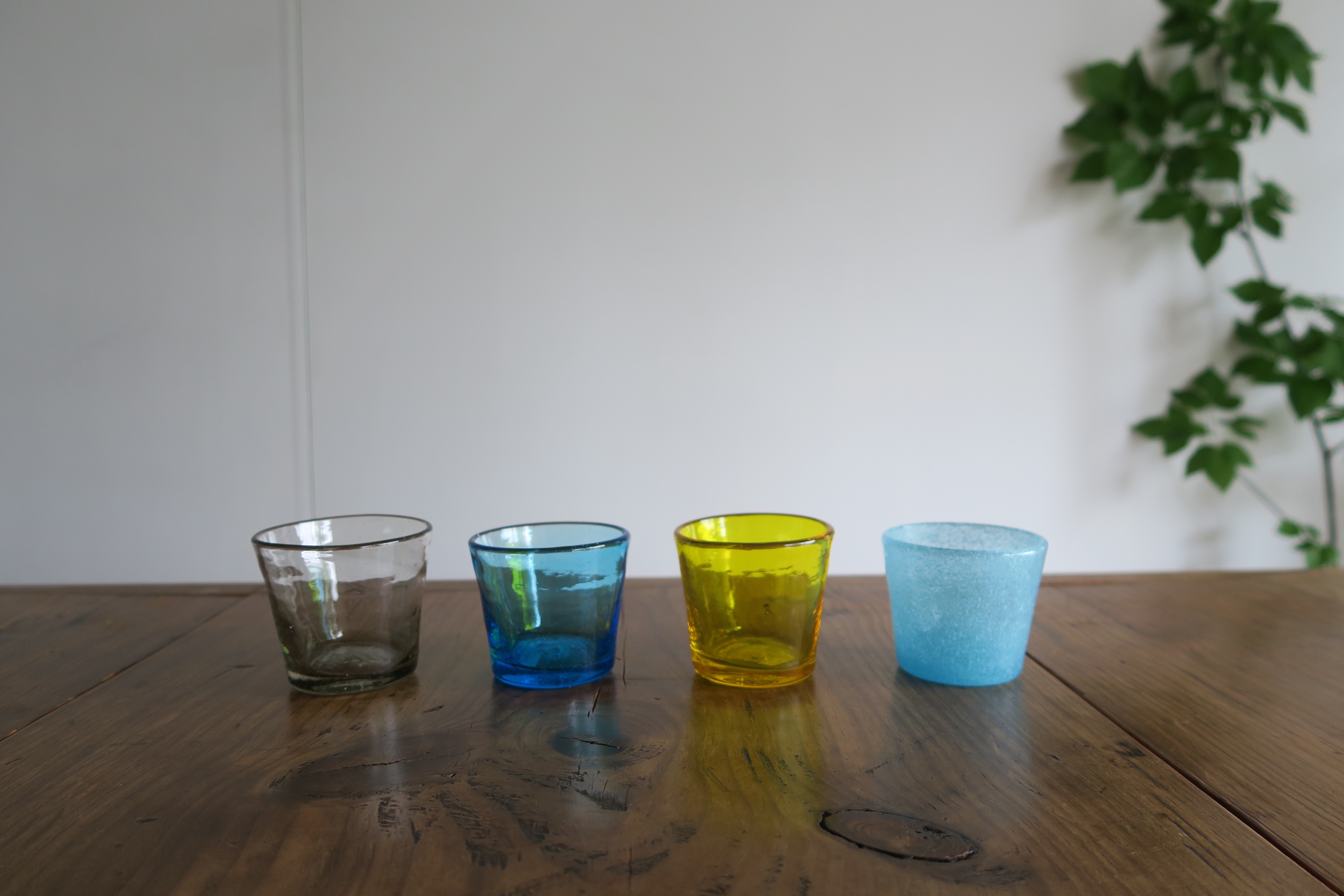 横山秀樹 グラス 吹きガラス 横山秀樹 花入れ 吹きガラス 泡 横山秀樹