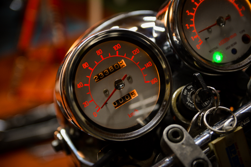 限定モデル】SR400 35周年記念モデル 純正メーター&タコメーター 限定